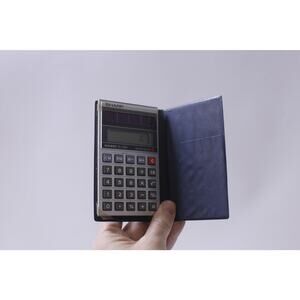 Sharp, Elsi Mate, EL-326A, Calculator, Solar Cell, Office, School ~ 250310-WH 54
